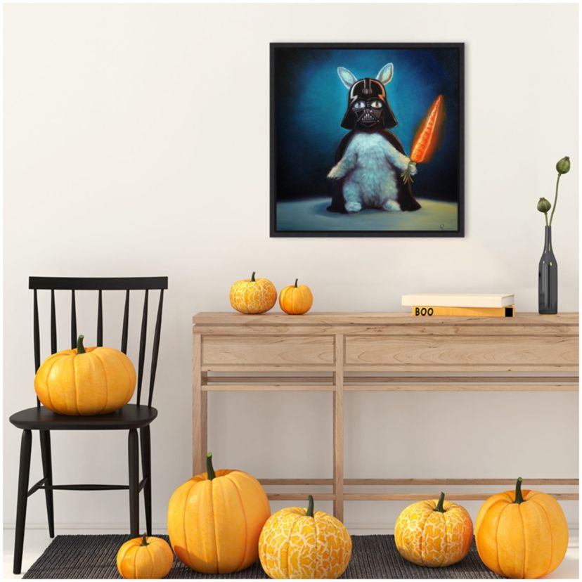 Bunny Vader Framed Canvas Wall Art Print