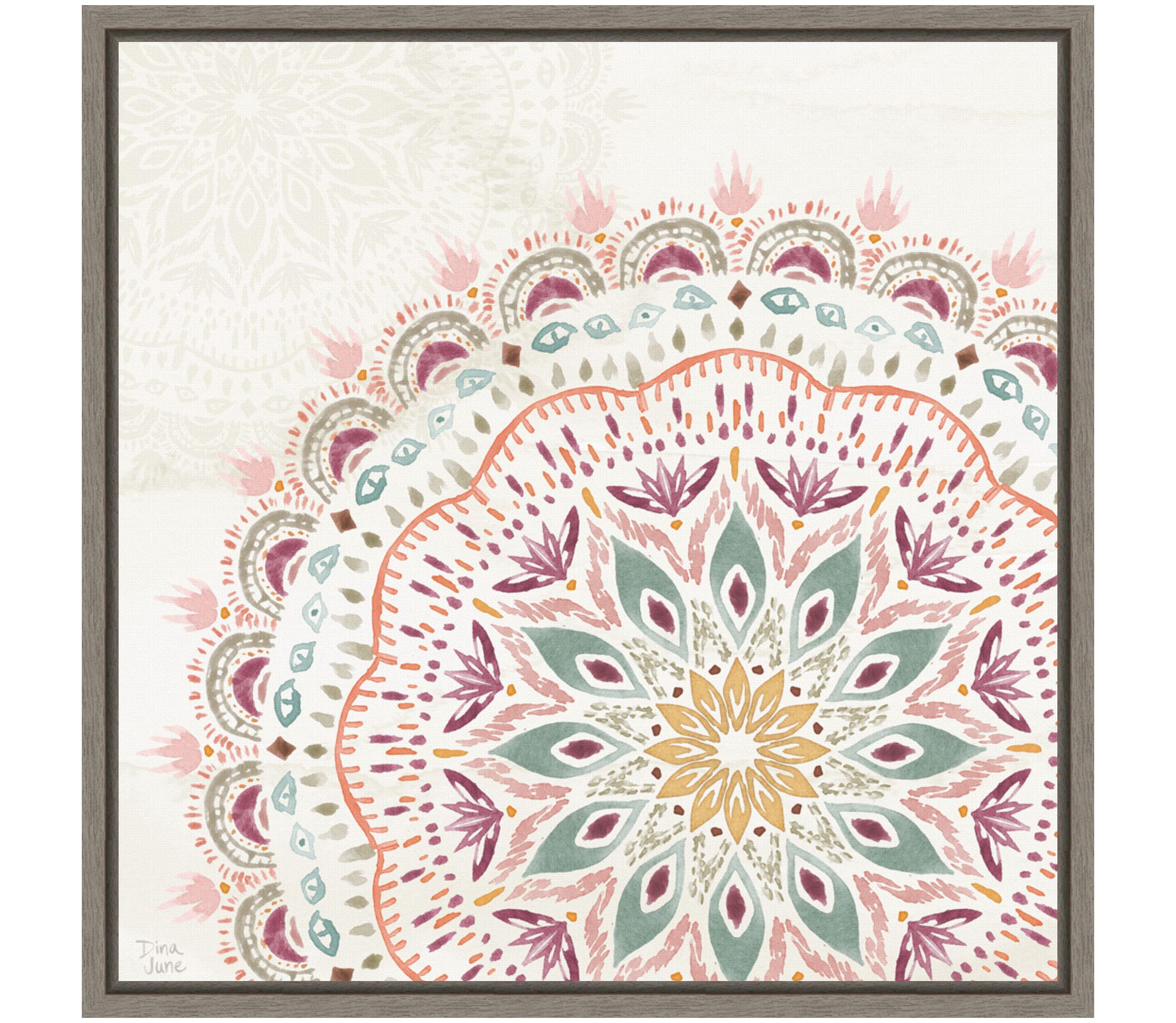 Boho Garden IX Framed Canvas Wall Art Print