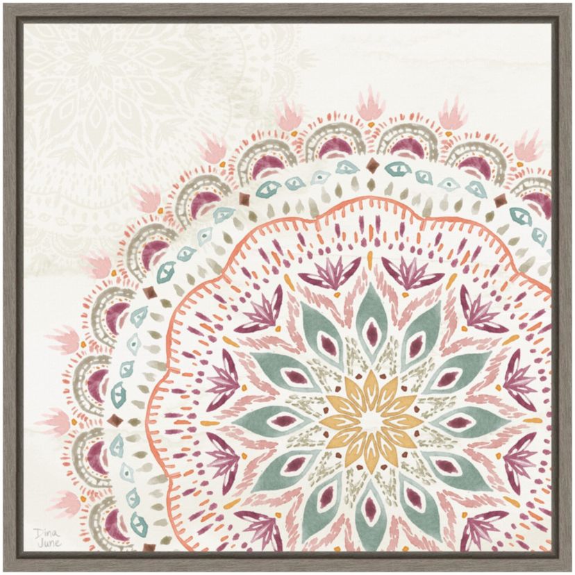 Boho Garden IX Framed Canvas Wall Art Print