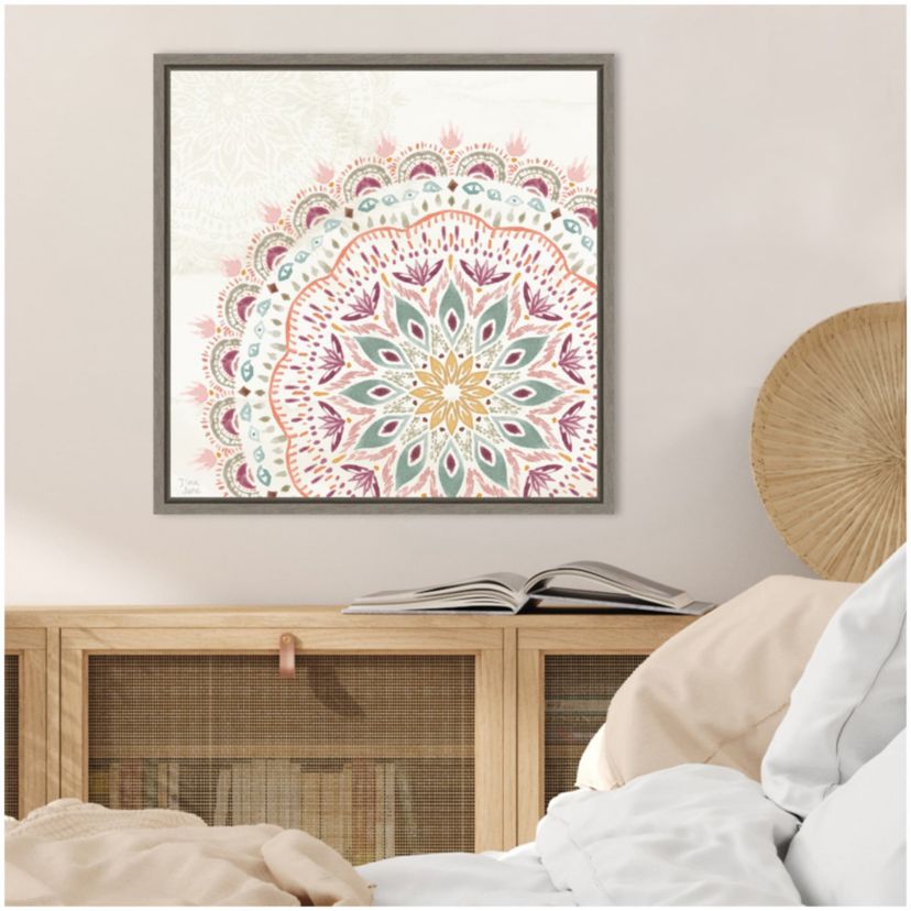 Boho Garden IX Framed Canvas Wall Art Print