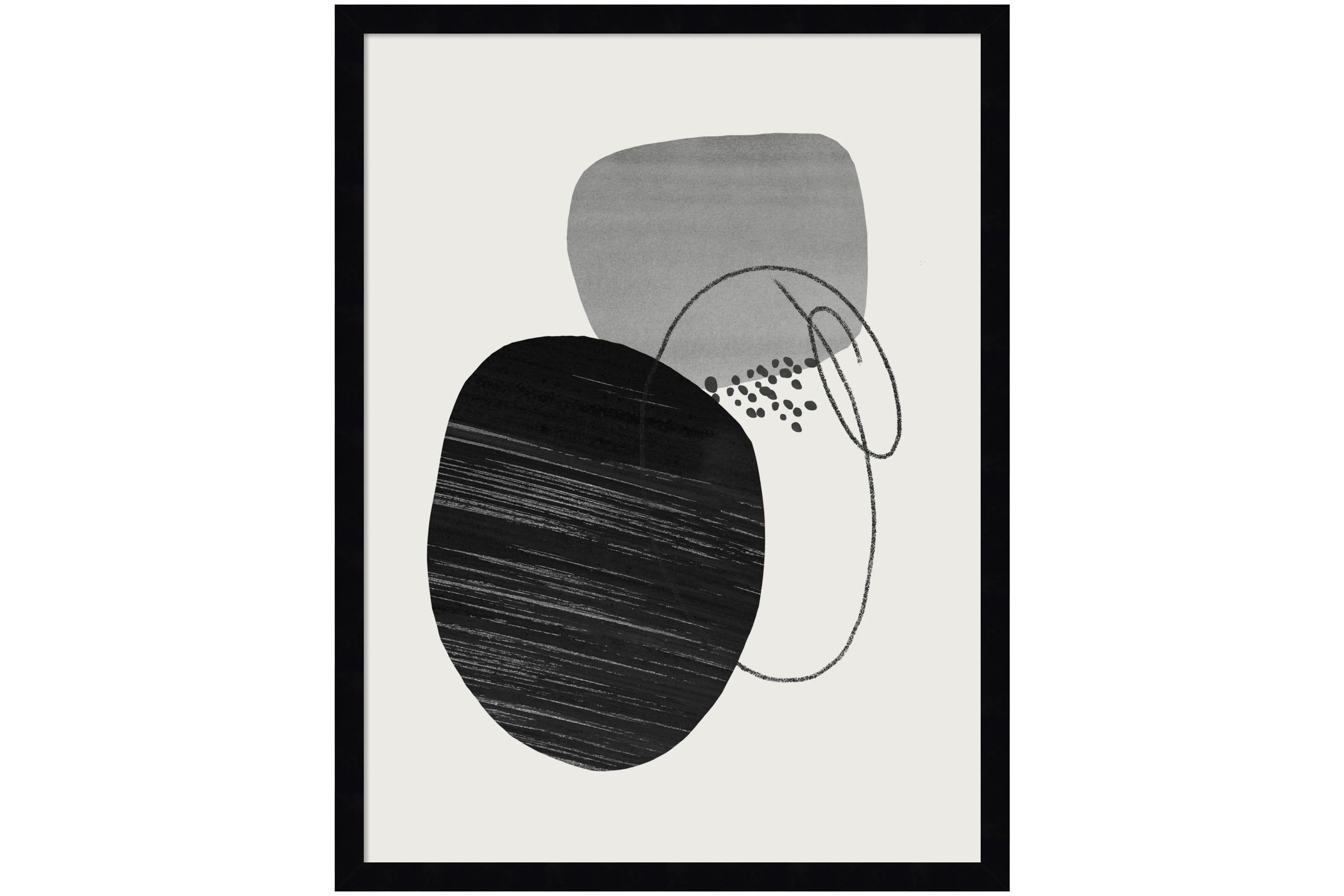On The R ock The Rocks by Teju Reval Wood Framed Wall Art Print