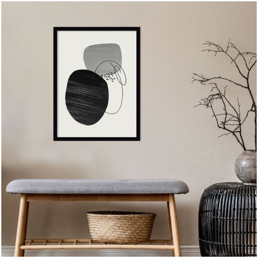 On The R ock The Rocks by Teju Reval Wood Framed Wall Art Print