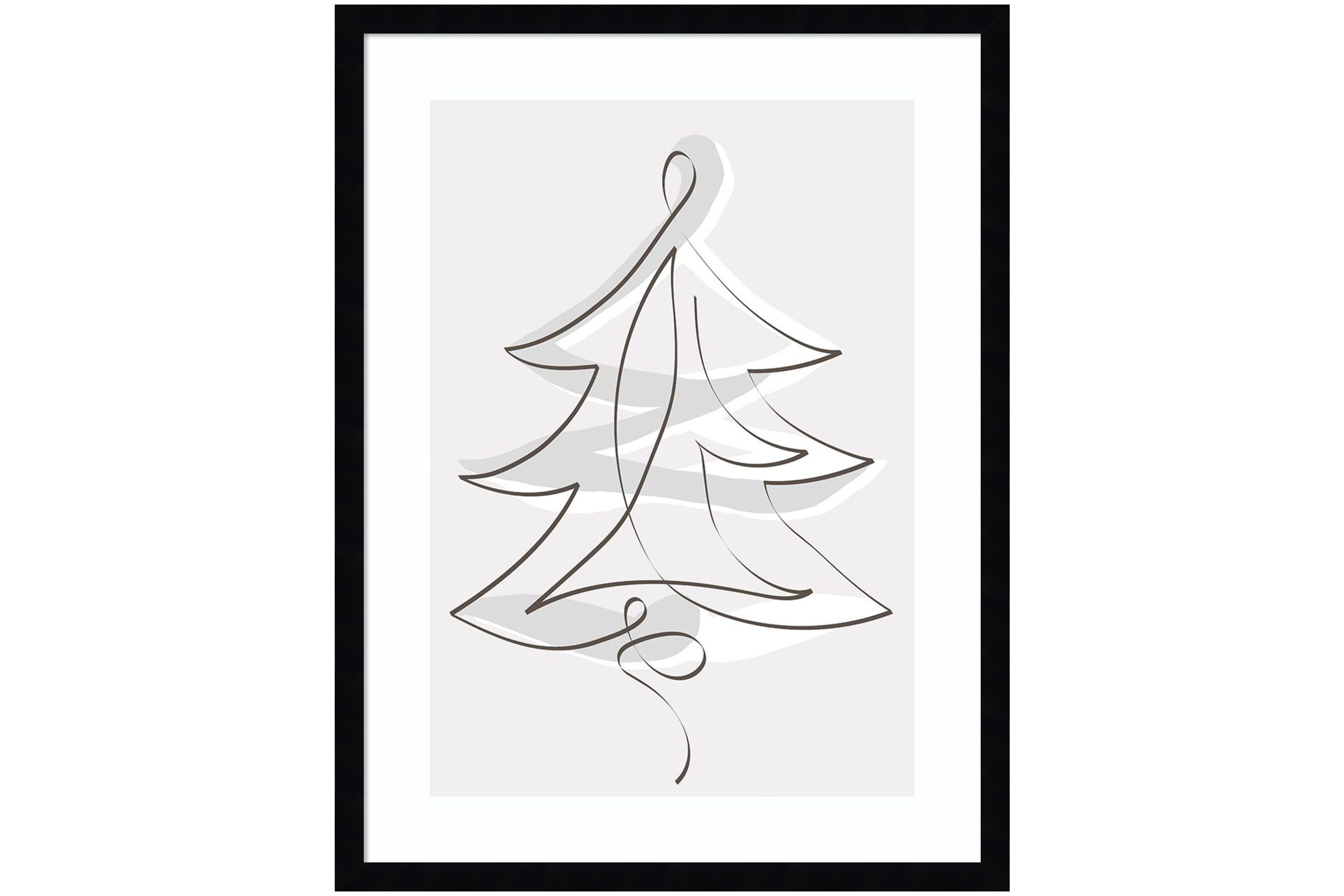 Merry Christmas 2 by Design Fabrikken Wood Framed Wall Art Print