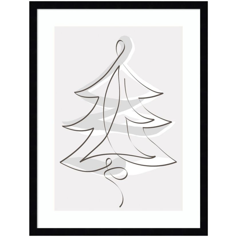 Merry Christmas 2 by Design Fabrikken Wood Framed Wall Art Print