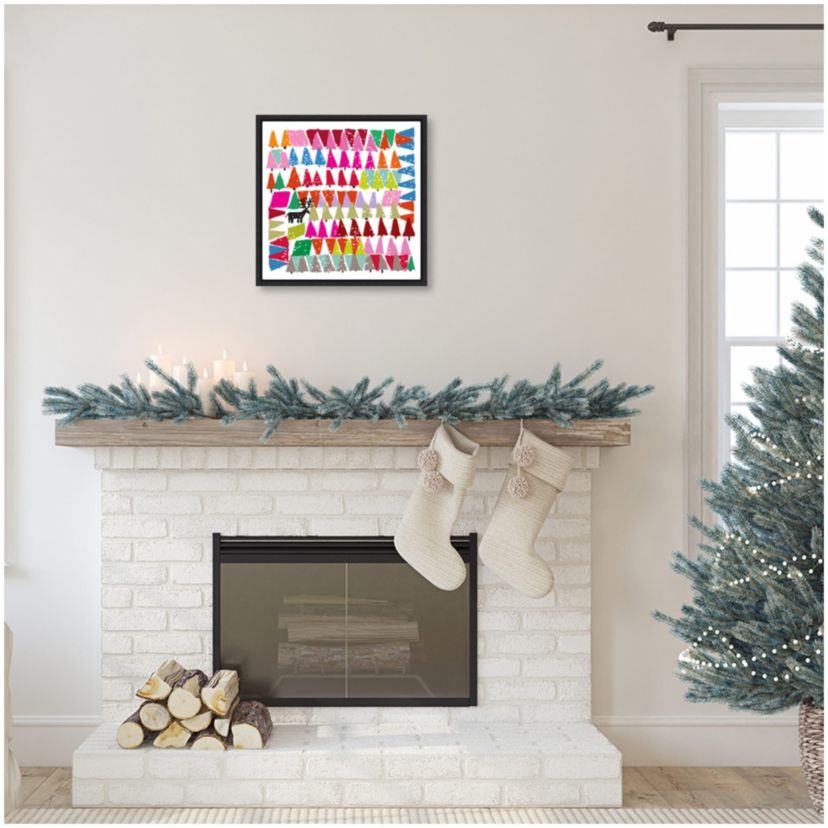 Winter Trees Framed Canvas Wall Art Print