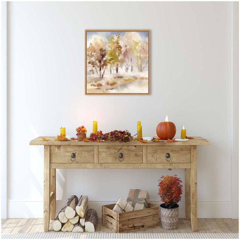 Autumn Grove Framed Canvas Wall Art Print