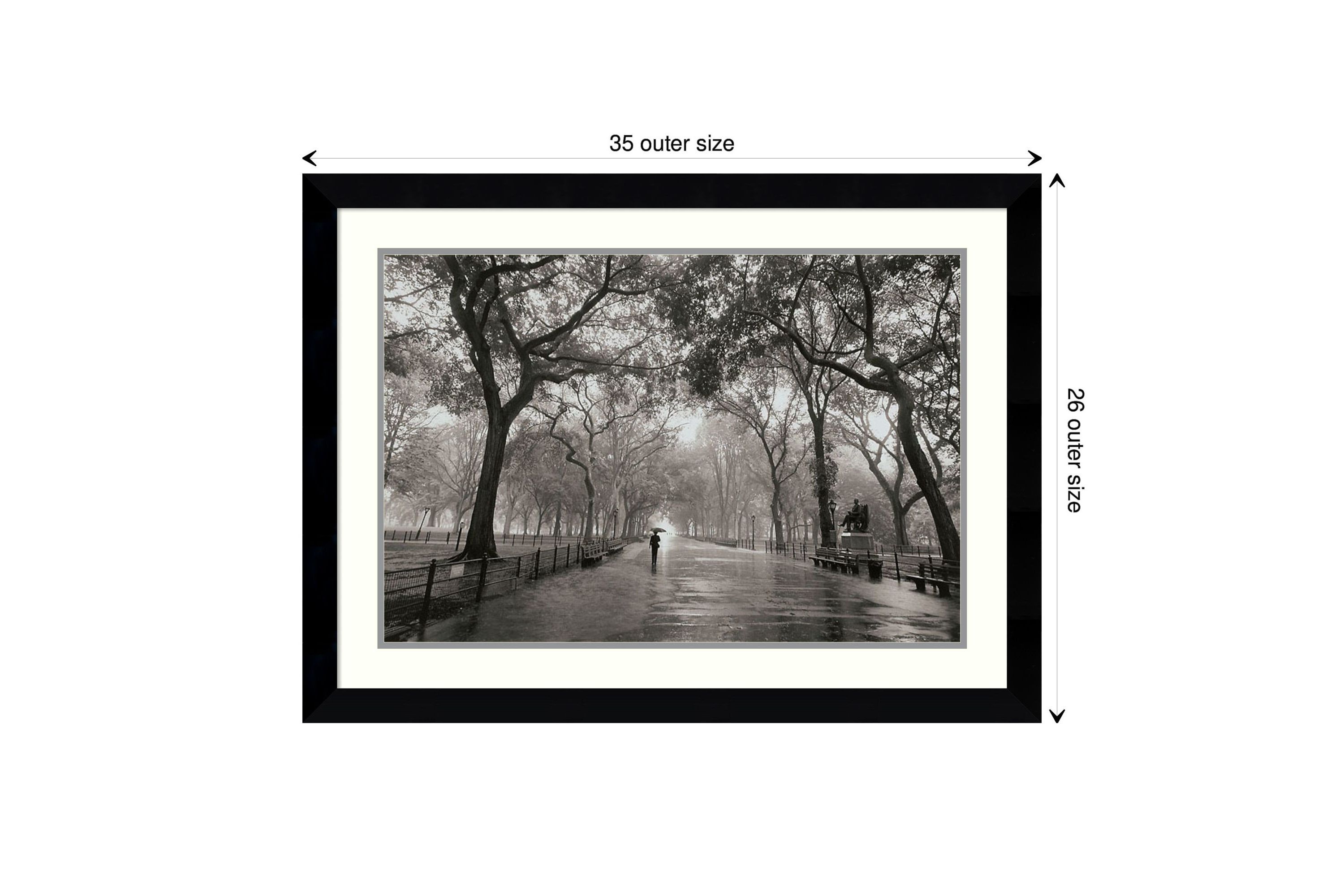 Poets Walk by Henri Silberman Wood Framed Wall Art Print