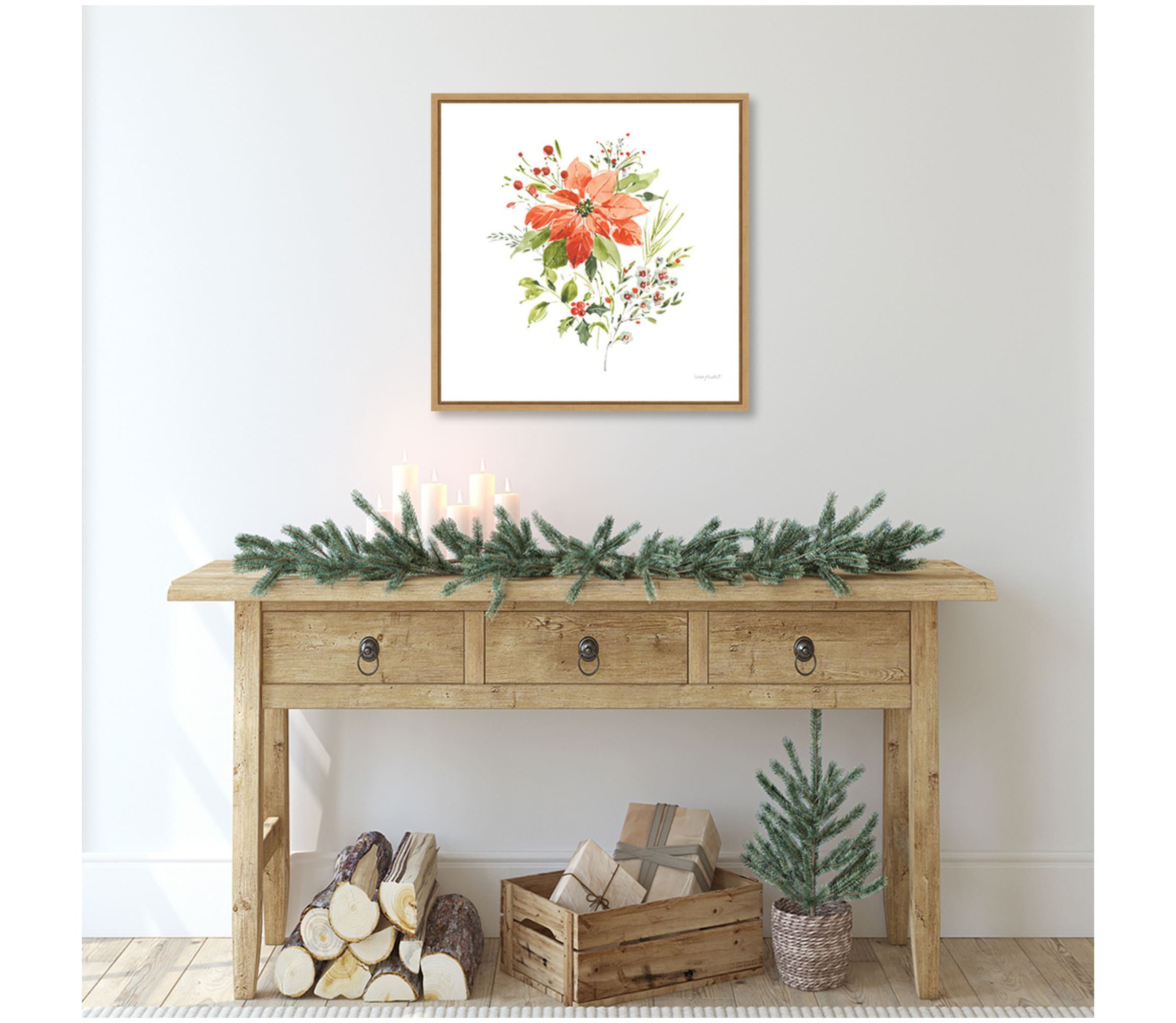 Christmas Forever V Framed Canvas Wall Art Print
