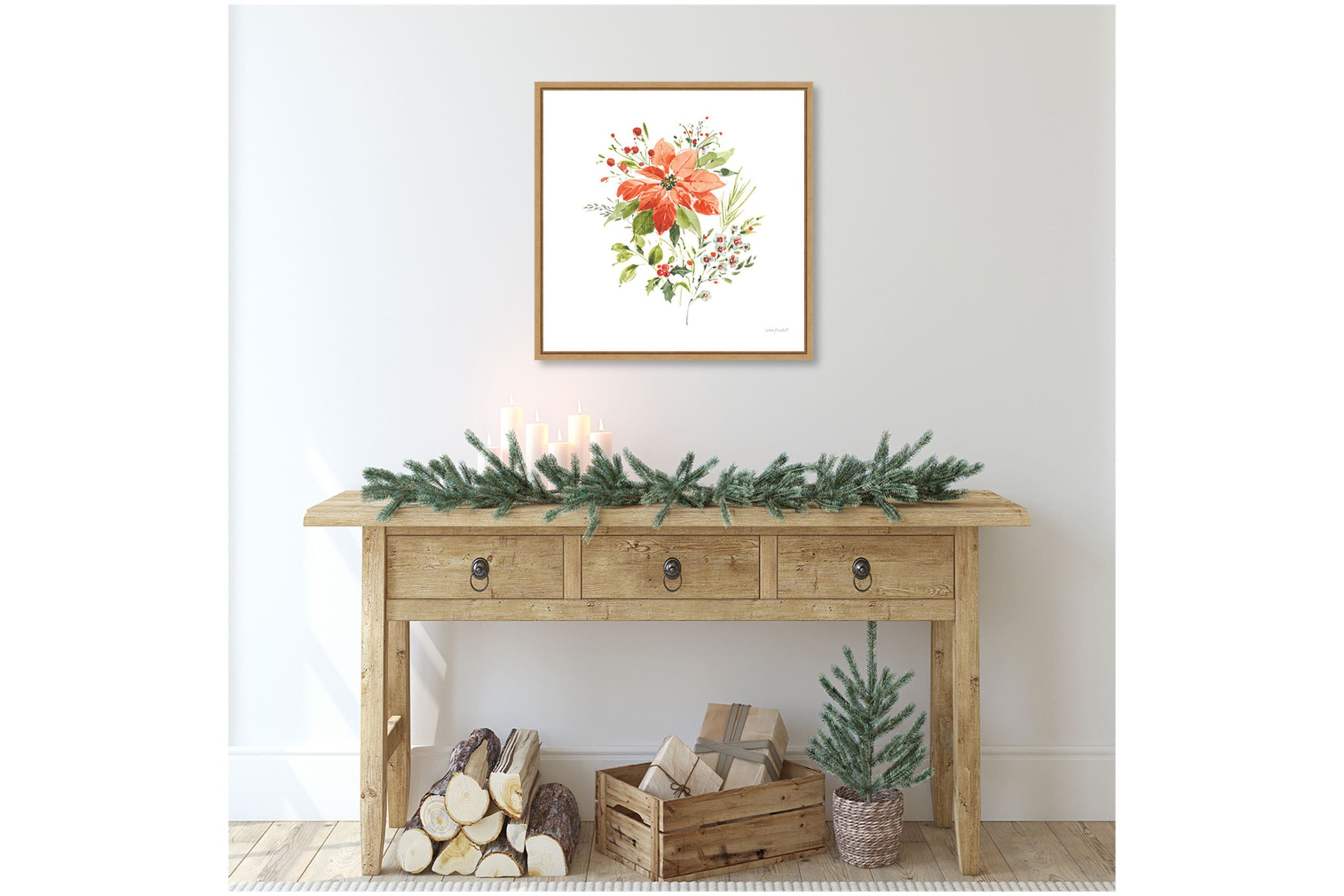 Christmas Forever V Framed Canvas Wall Art Print