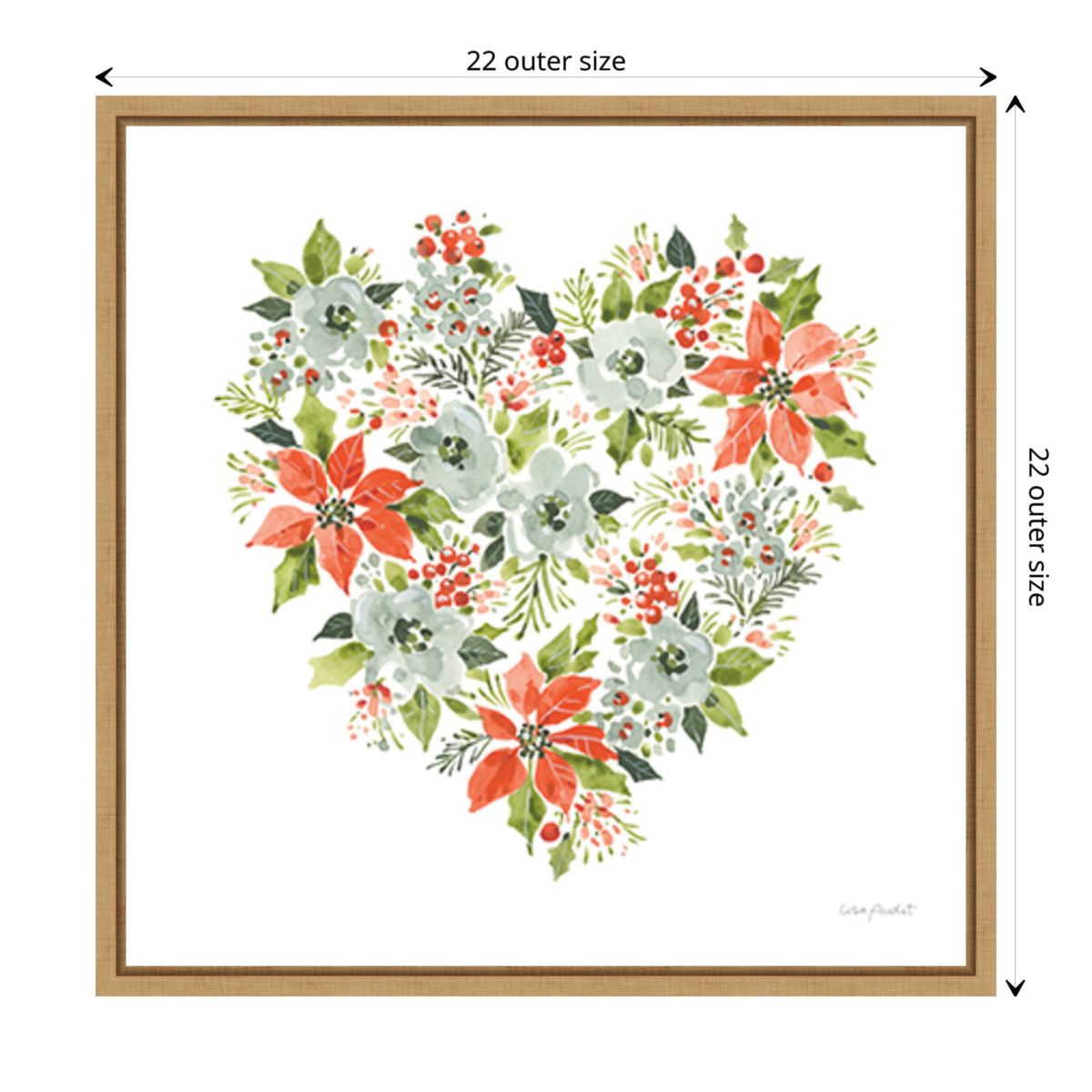 Christmas Forever VII Framed Canvas Wall Art Print