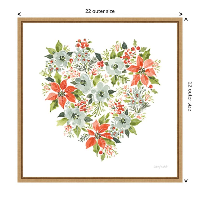 Christmas Forever VII Framed Canvas Wall Art Print