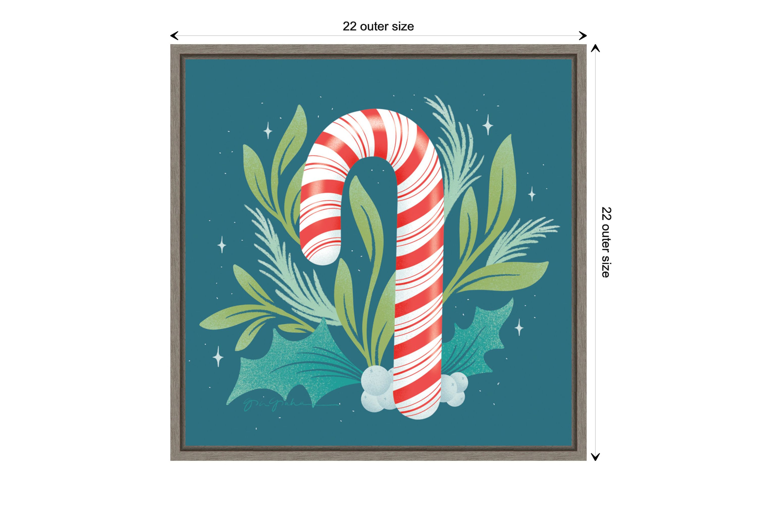 Falala VII Framed Canvas Wall Art Print