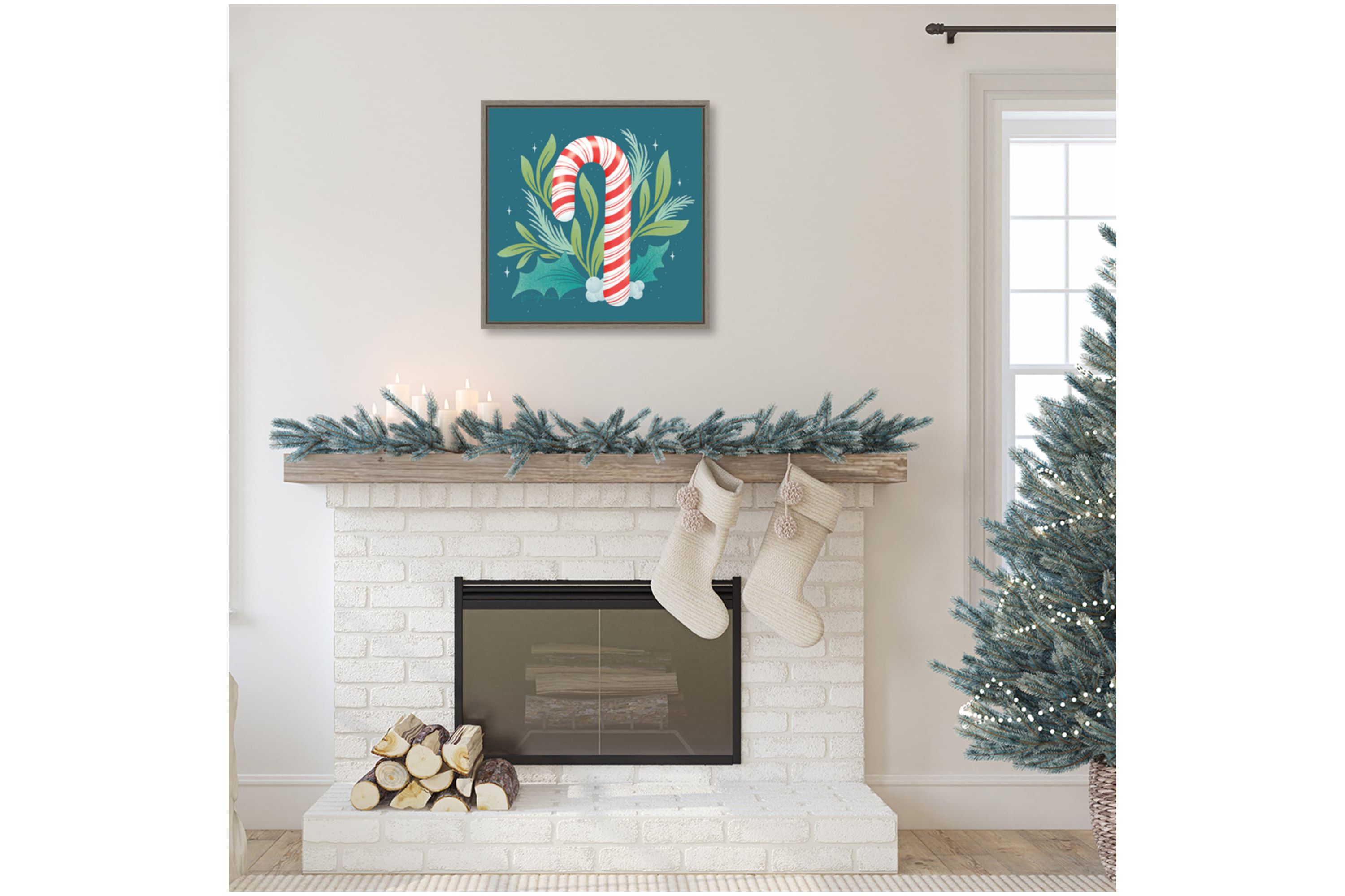 Falala VII Framed Canvas Wall Art Print