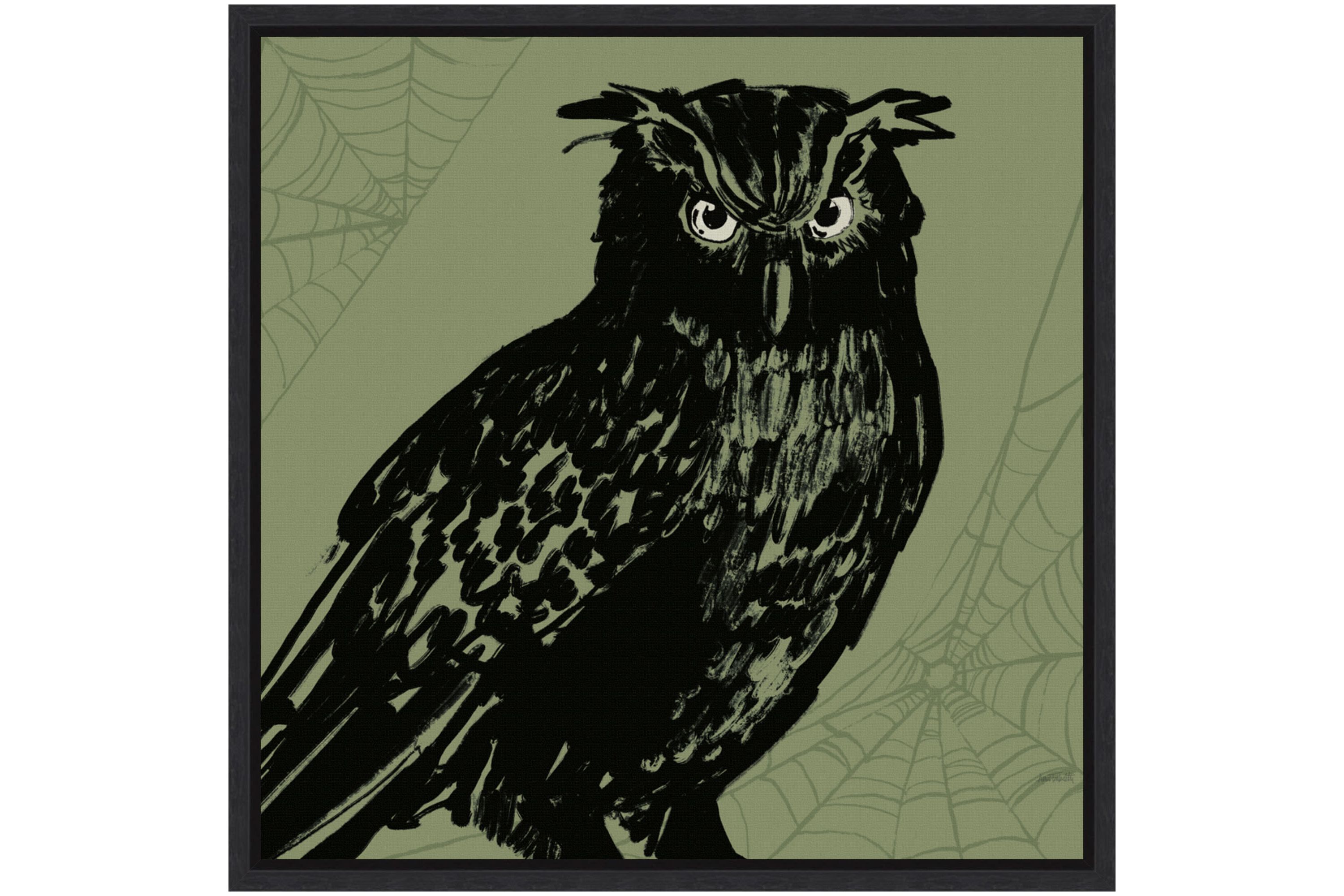 Haunted Halloween X Framed Canvas Wall Art Print