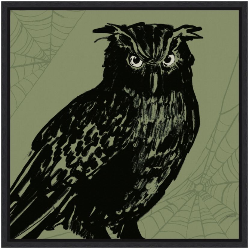 Haunted Halloween X Framed Canvas Wall Art Print