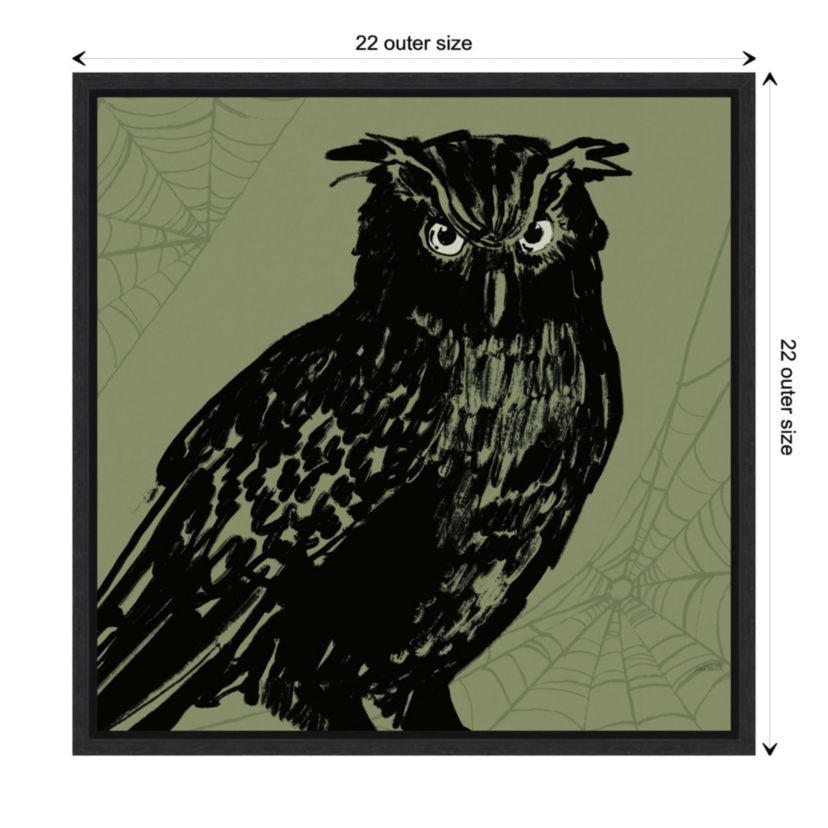 Haunted Halloween X Framed Canvas Wall Art Print