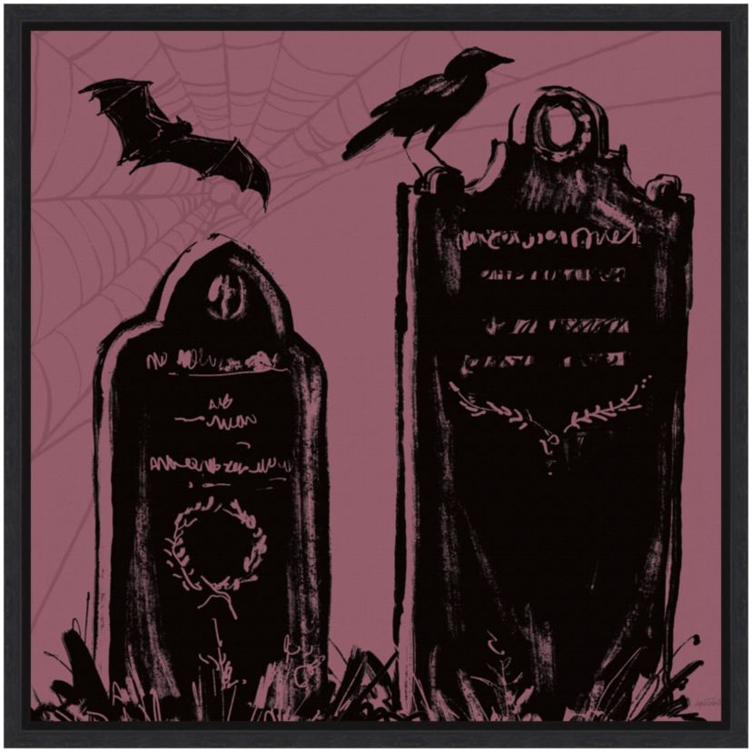Haunted Halloween VIII Framed Canvas Wall Art Print