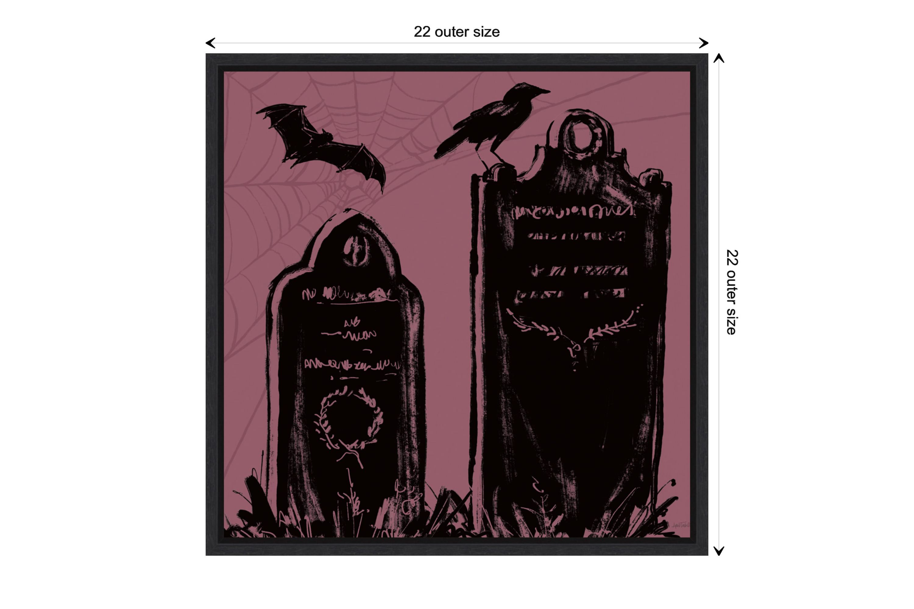 Haunted Halloween VIII Framed Canvas Wall Art Print