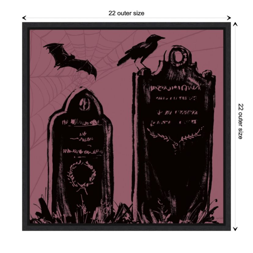 Haunted Halloween VIII Framed Canvas Wall Art Print