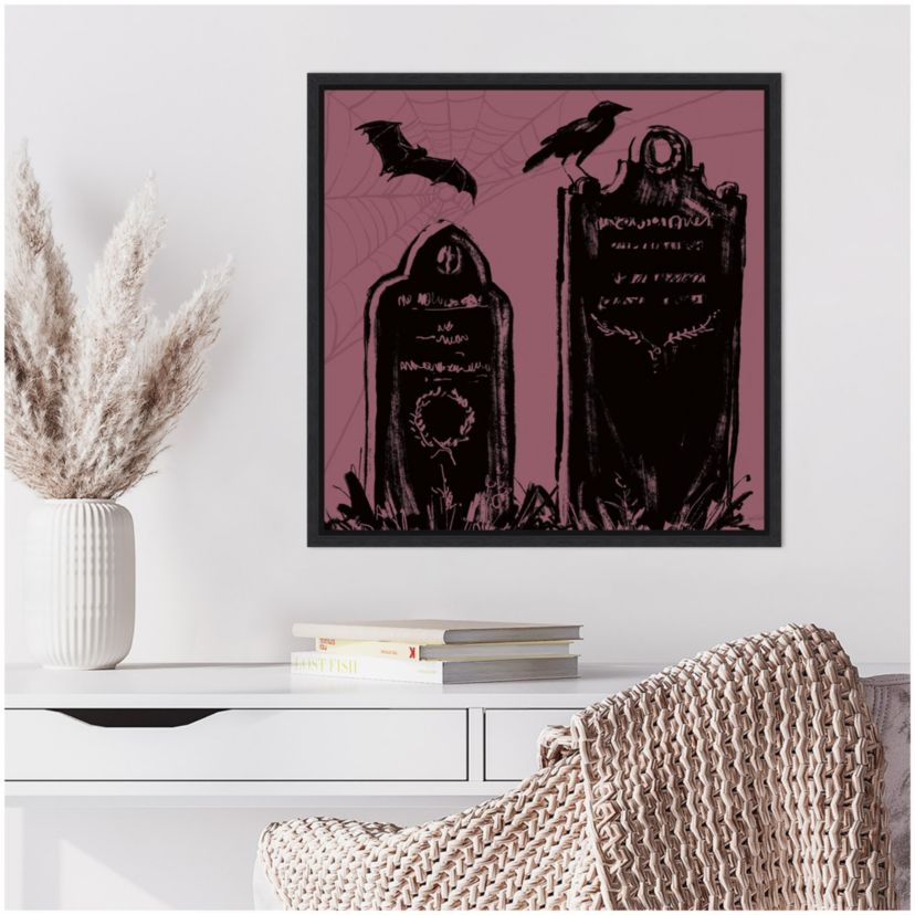 Haunted Halloween VIII Framed Canvas Wall Art Print