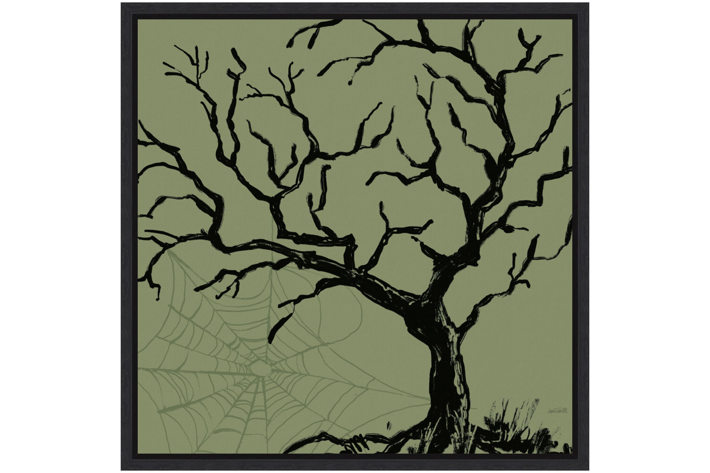 Haunted Halloween V Framed Canvas Wall Art Print