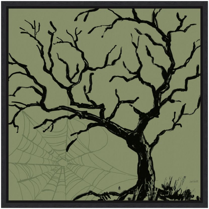 Haunted Halloween V Framed Canvas Wall Art Print