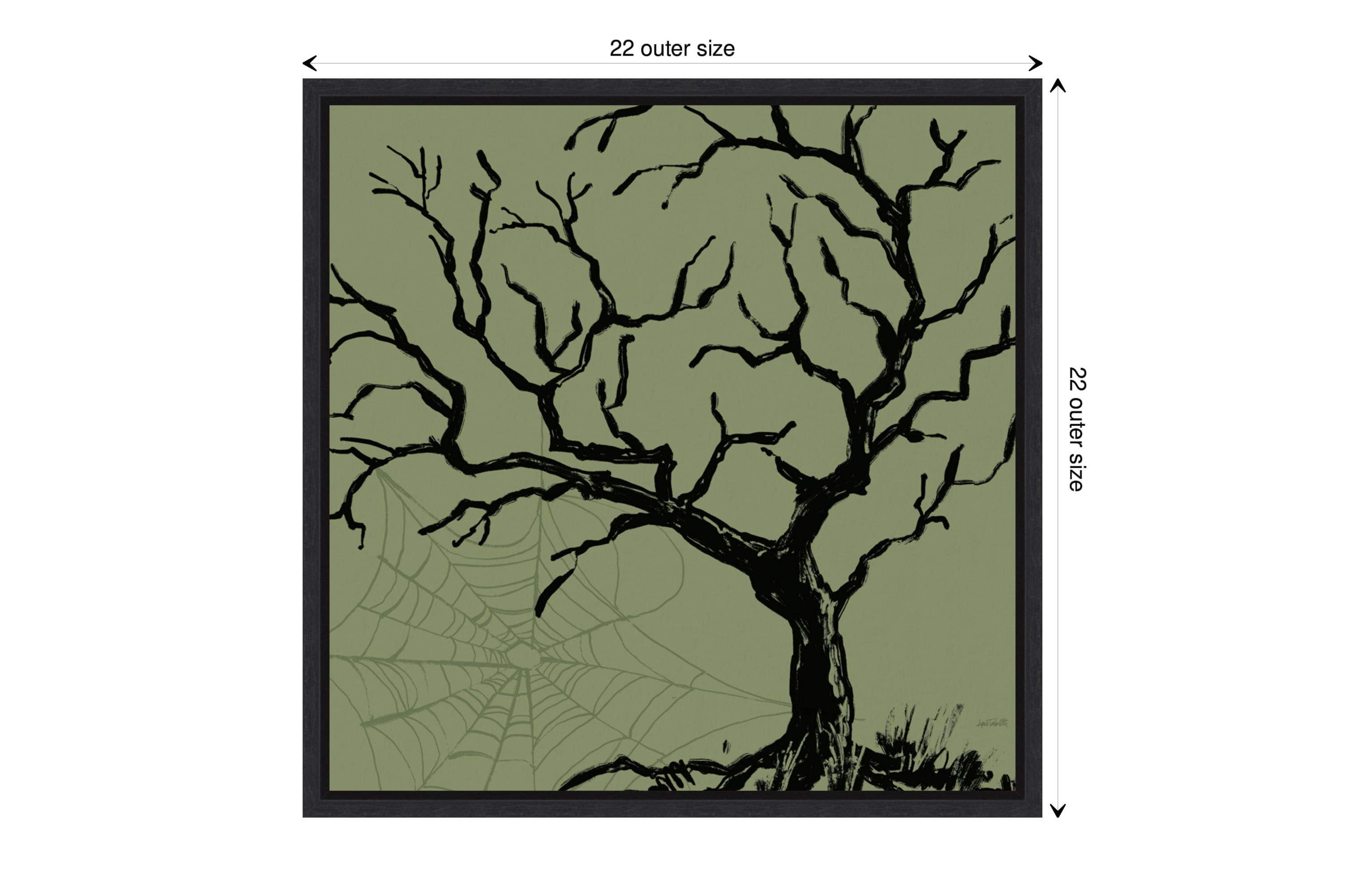 Haunted Halloween V Framed Canvas Wall Art Print
