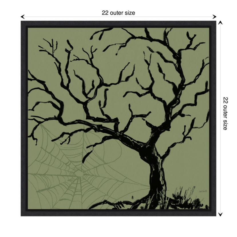 Haunted Halloween V Framed Canvas Wall Art Print