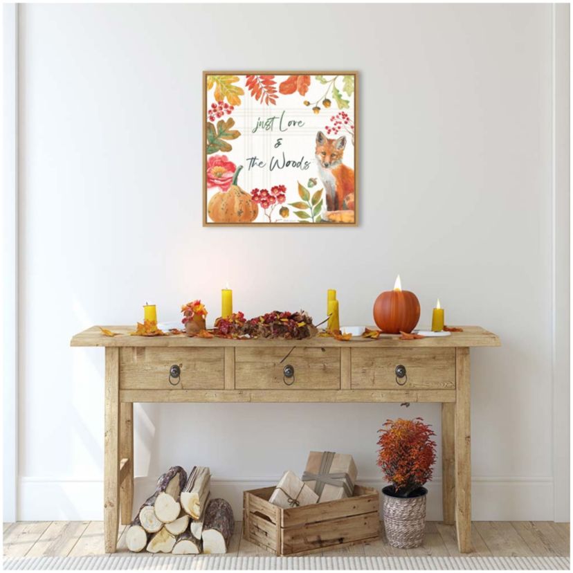 Wooded Harvest VII Framed Canvas Wall Art Print