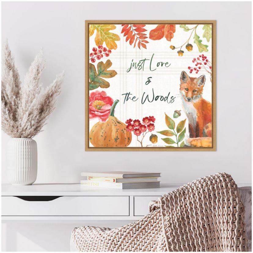 Wooded Harvest VII Framed Canvas Wall Art Print