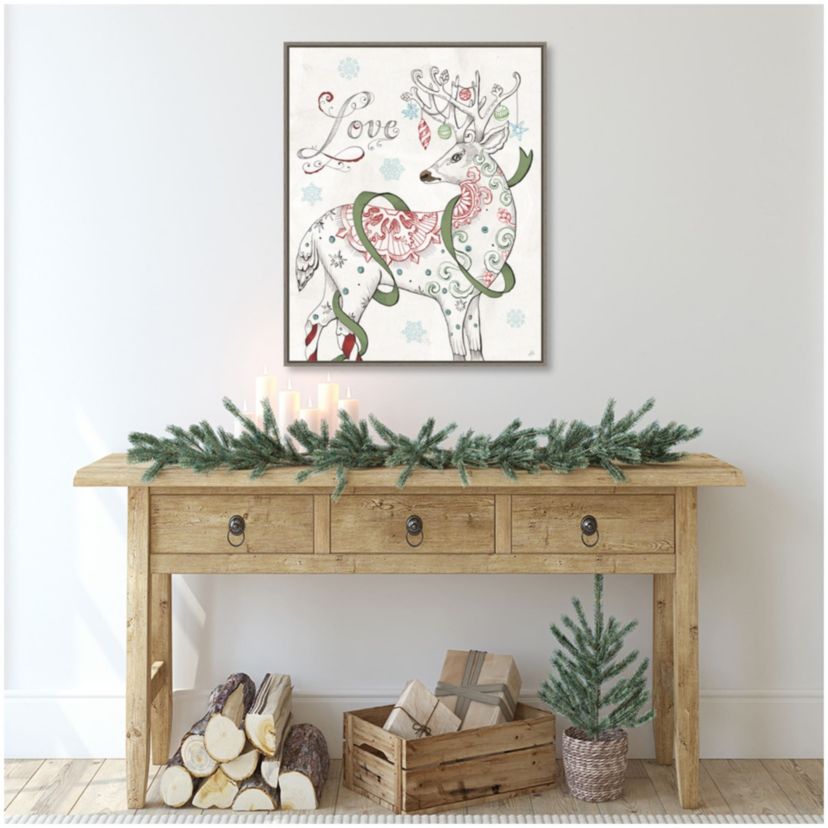 Christmas Season V Framed Canvas Wall Art Print