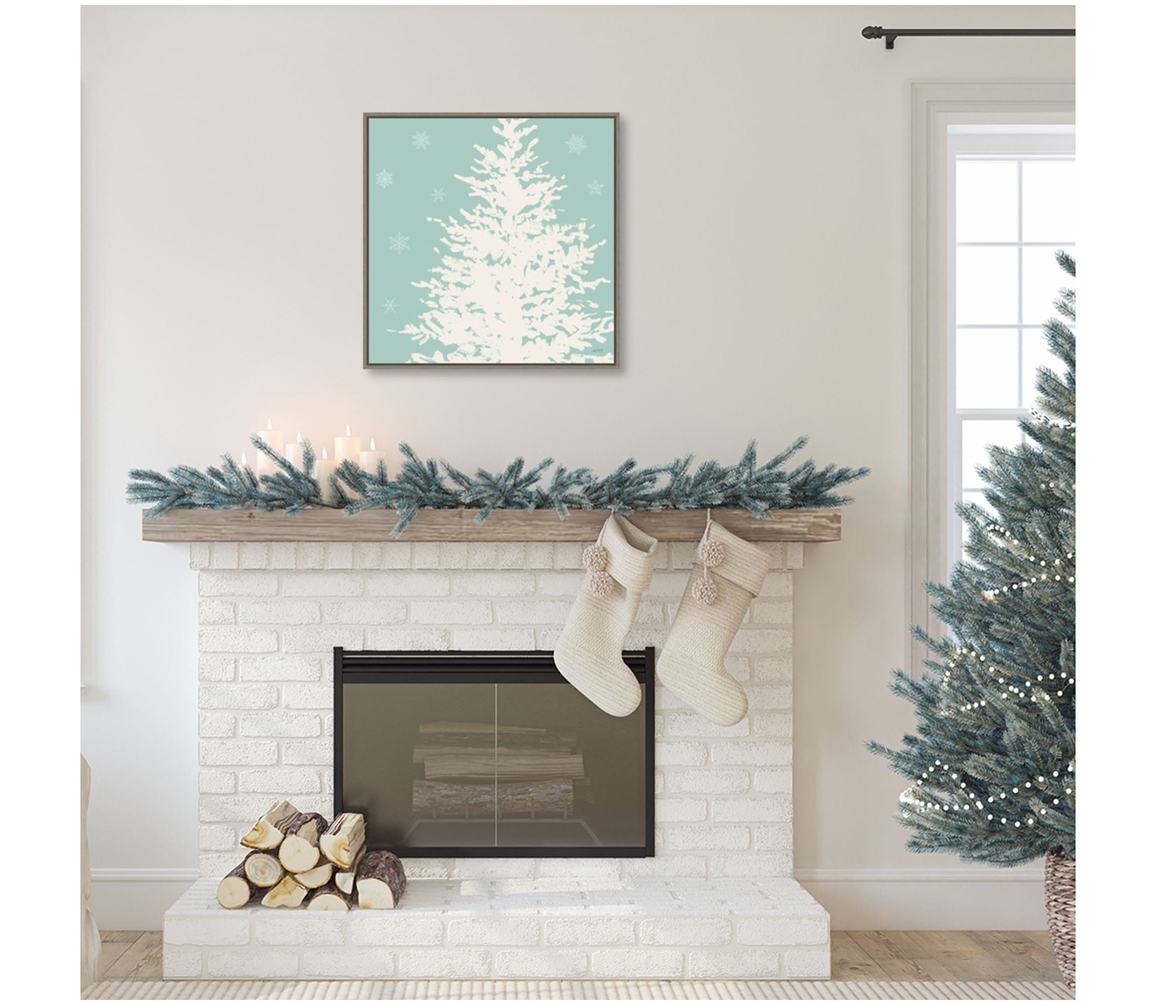 Seasonal Shades VII Framed Canvas Wall Art Print