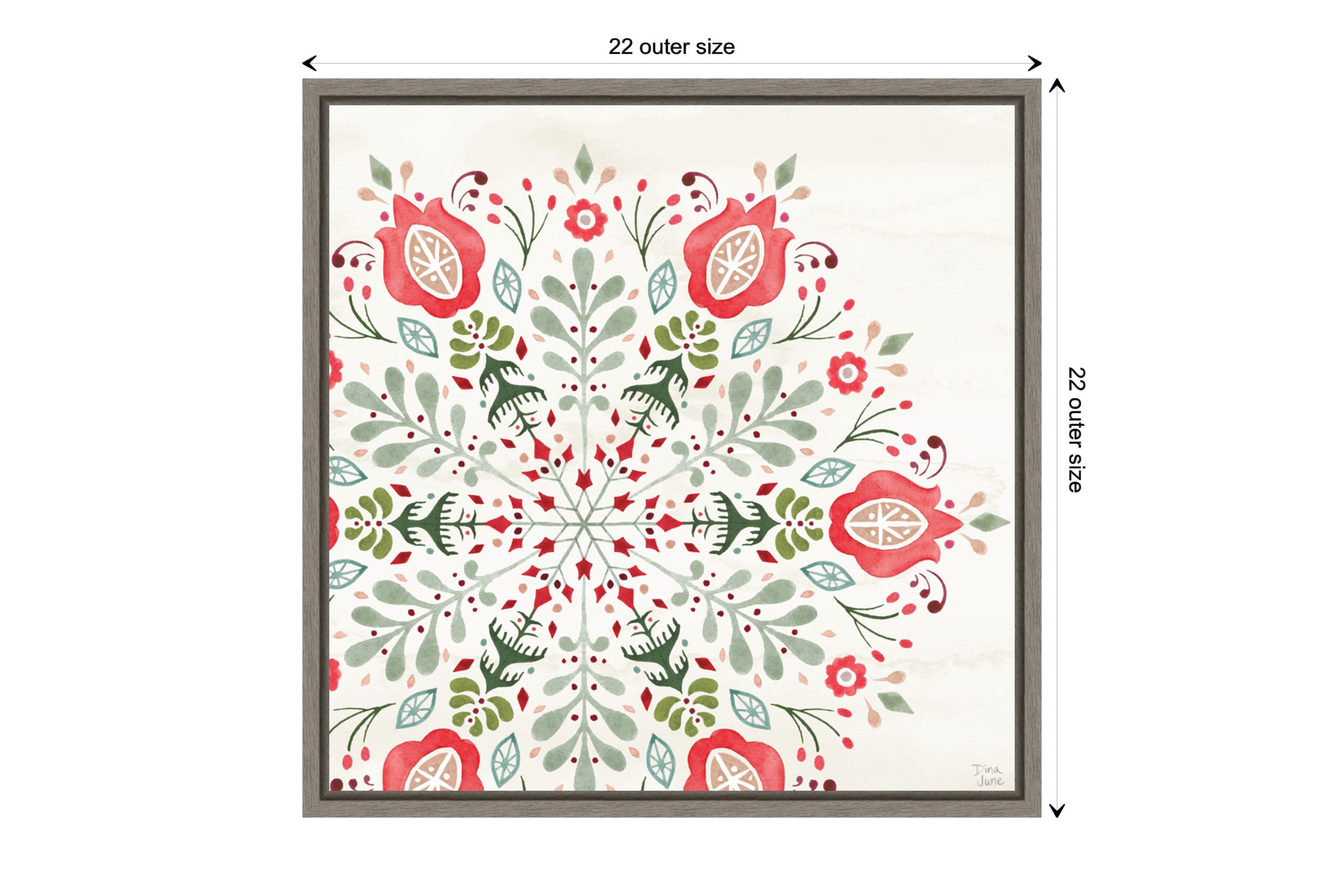 Festive Season VIII Framed Canvas Wall Art Print