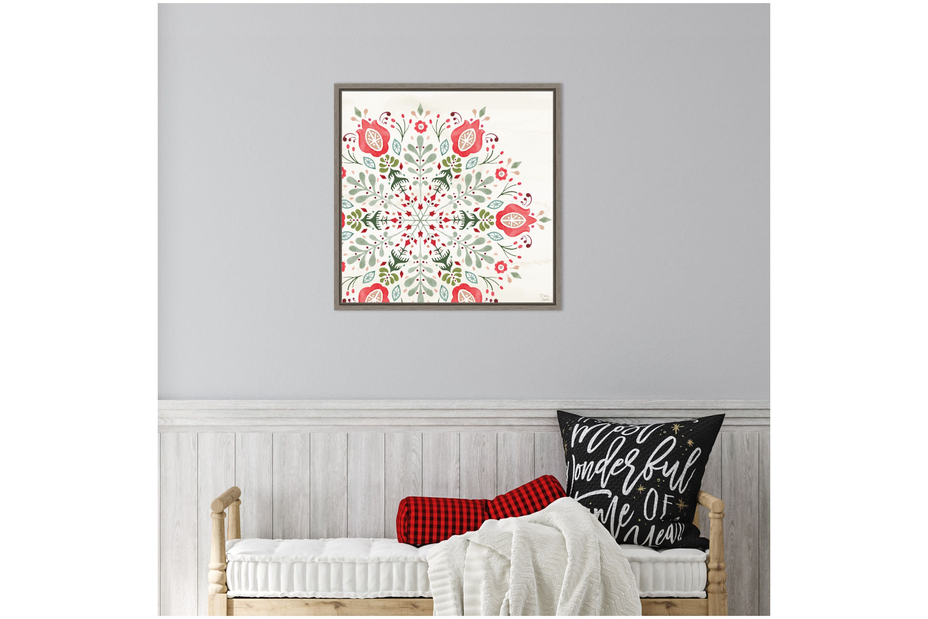Festive Season VIII Framed Canvas Wall Art Print