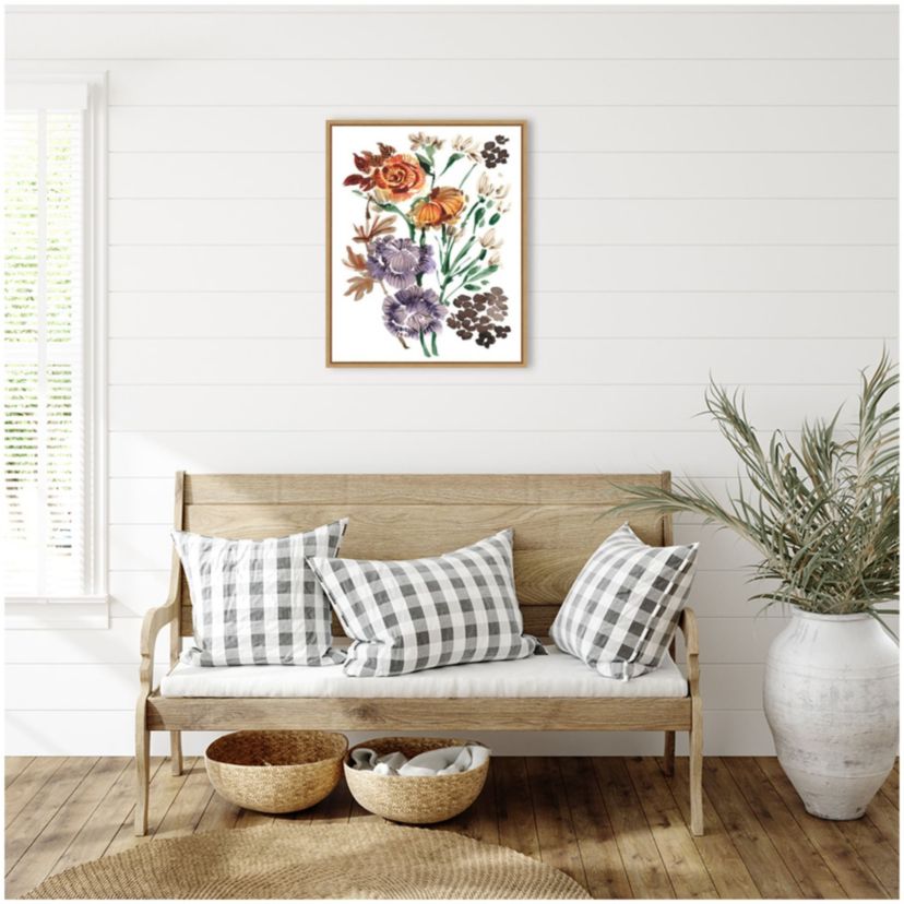 Autumn Garden Bouquet I Framed Canvas Wall Art Print