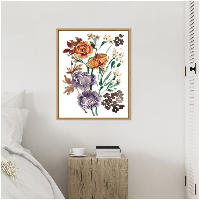 Autumn Garden Bouquet I Framed Canvas Wall Art Print