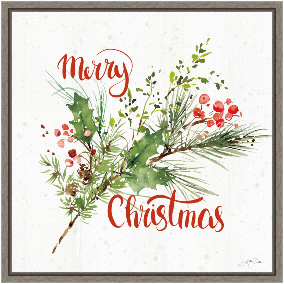 Celebrate the Season IV Framed Canvas Wall Art Print