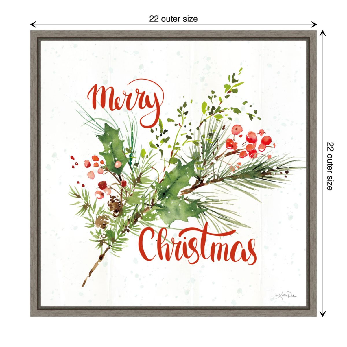 Celebrate the Season IV Framed Canvas Wall Art Print