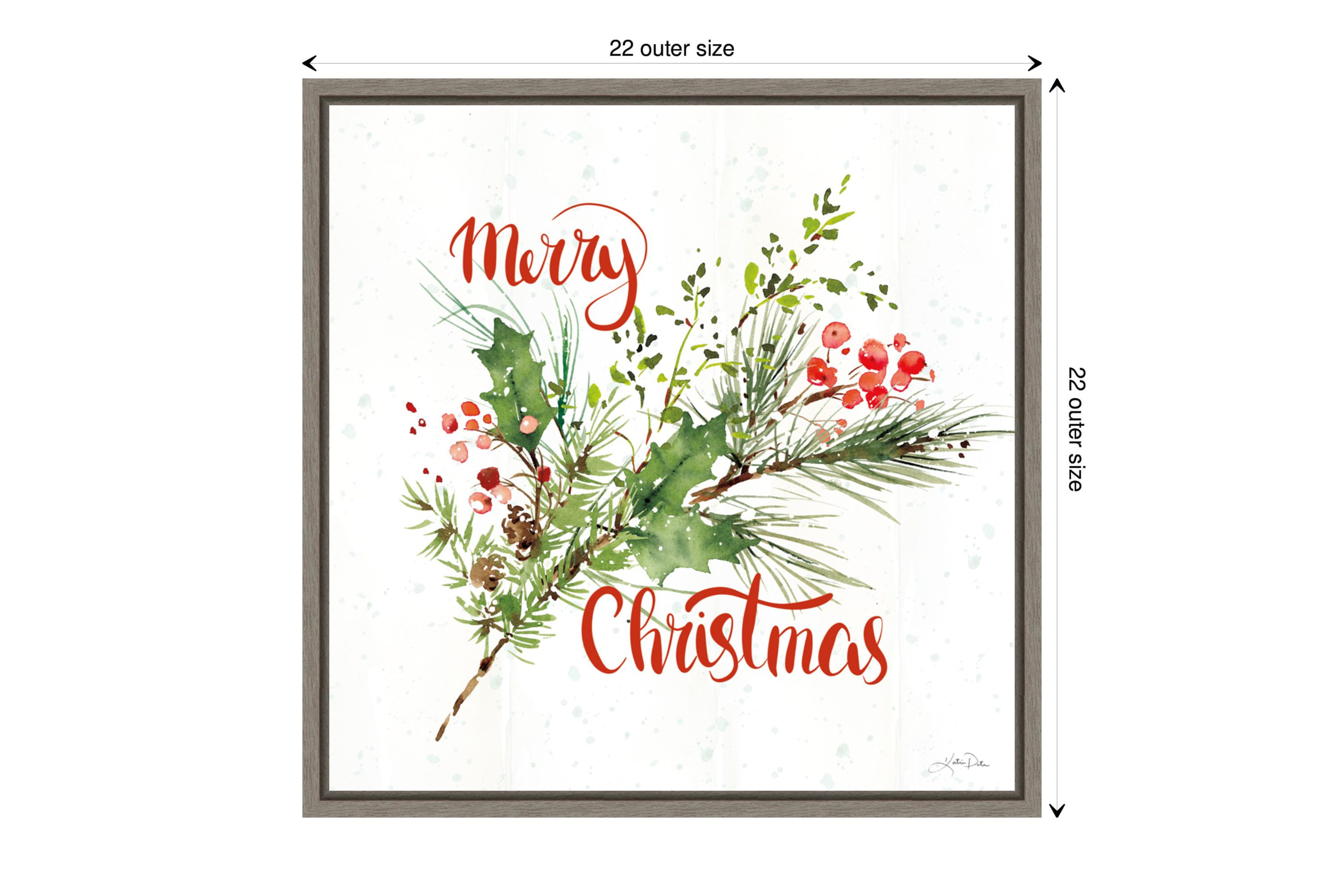 Celebrate the Season IV Framed Canvas Wall Art Print