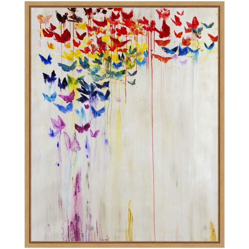 Butterfly Spectrum II Framed Canvas Wall Art Print