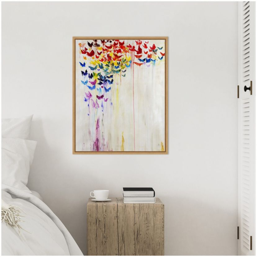 Butterfly Spectrum II Framed Canvas Wall Art Print
