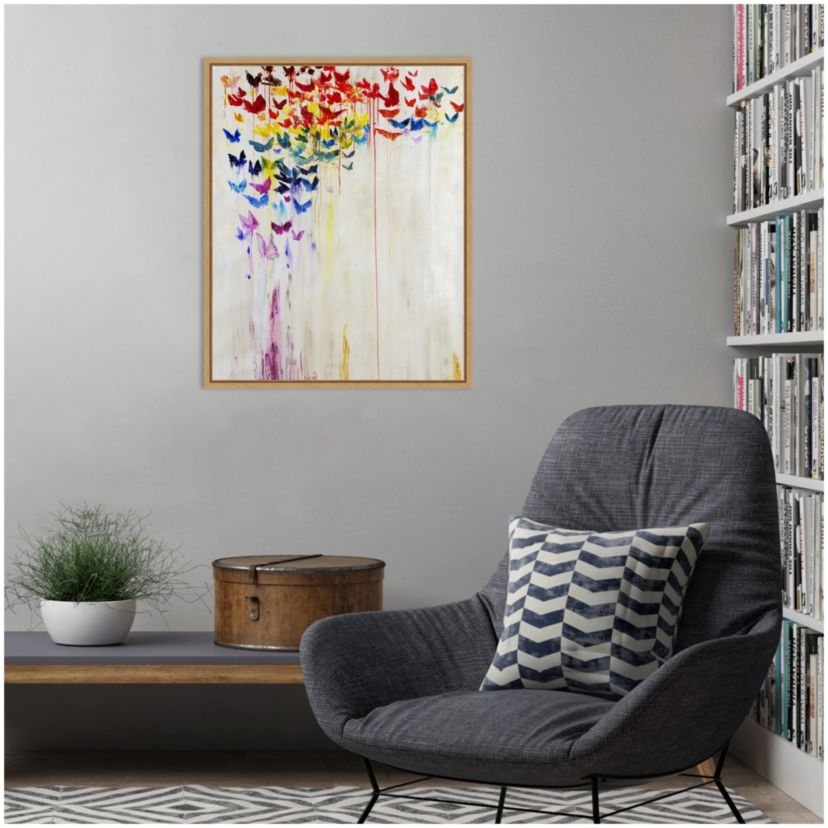 Butterfly Spectrum II Framed Canvas Wall Art Print