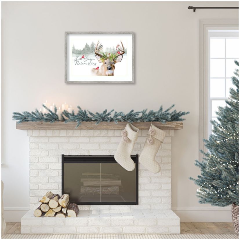 Holiday Deer Collection A by Jennifer Paxton Parker Wood Framed Wall Art Print