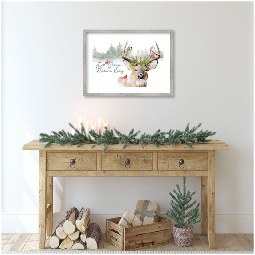 Holiday Deer Collection A by Jennifer Paxton Parker Wood Framed Wall Art Print
