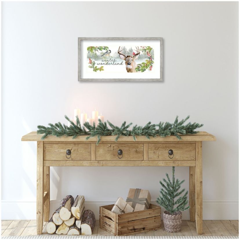 Holiday Deer Collection D by Jennifer Paxton Parker Wood Framed Wall Art Print