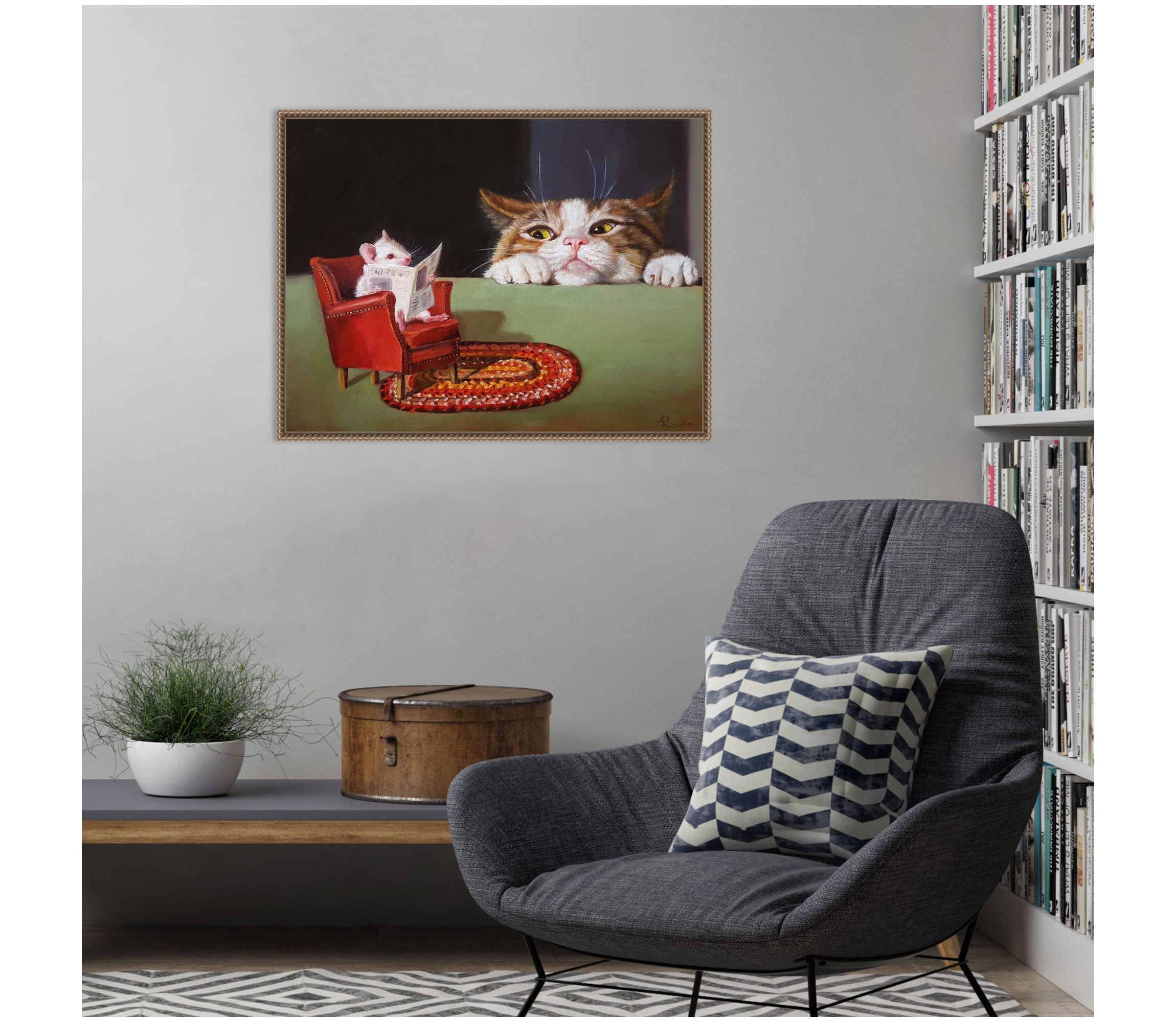 Uninvited Framed Canvas Wall Art Print