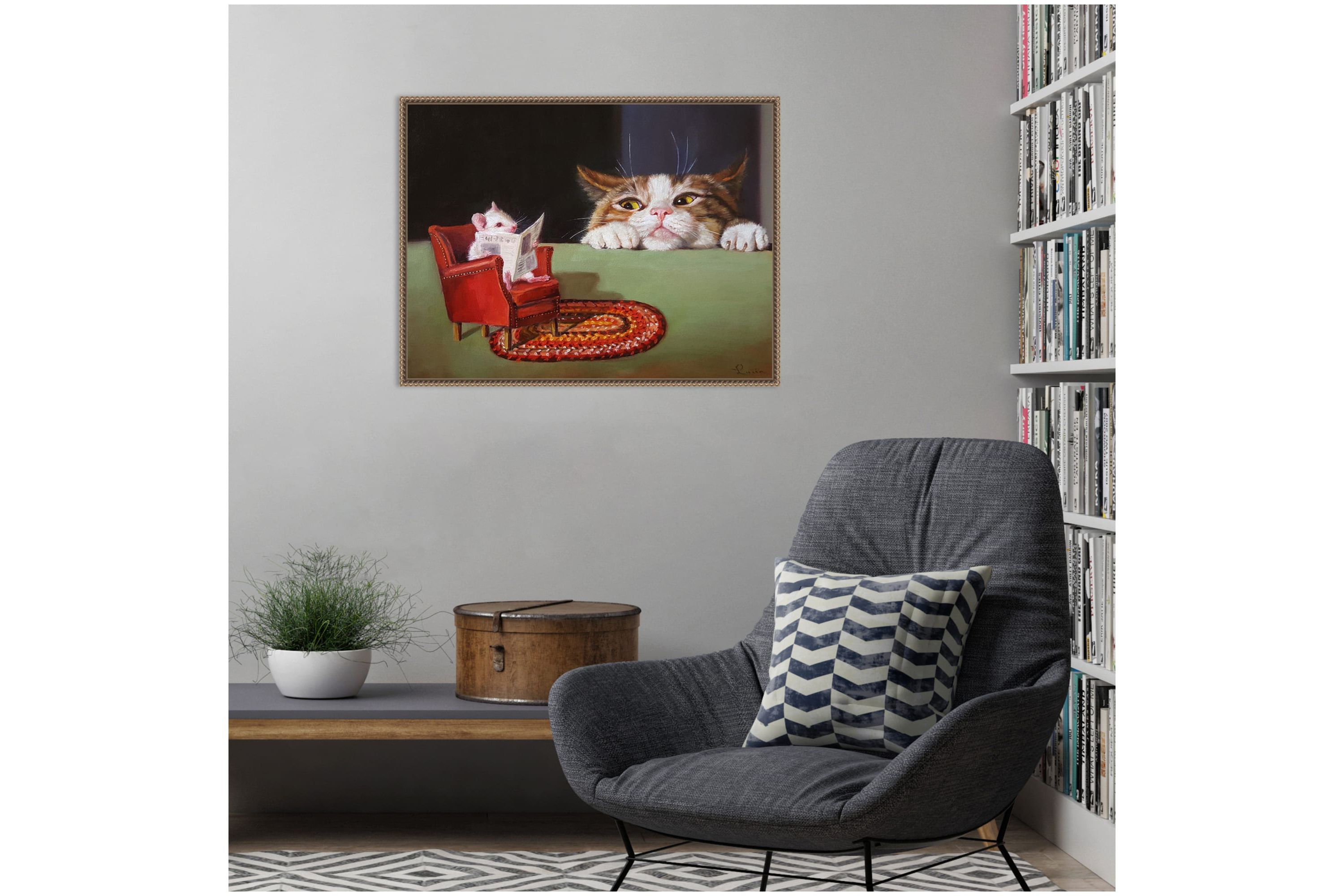 Uninvited Framed Canvas Wall Art Print