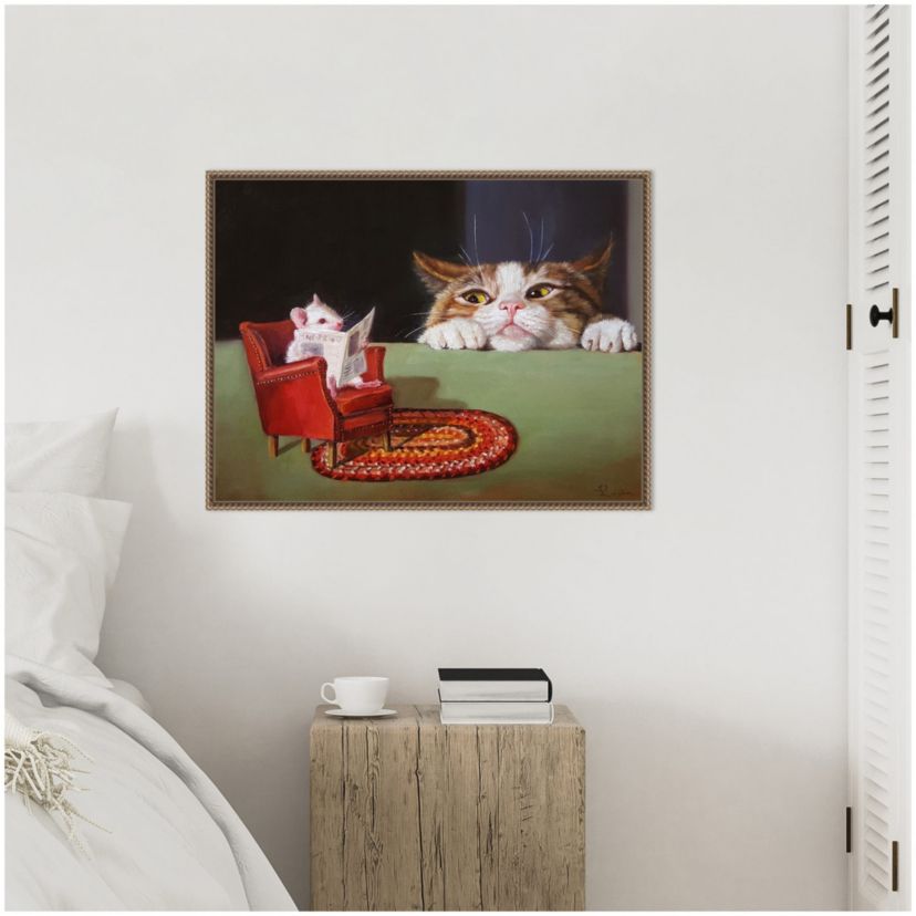 Uninvited Framed Canvas Wall Art Print