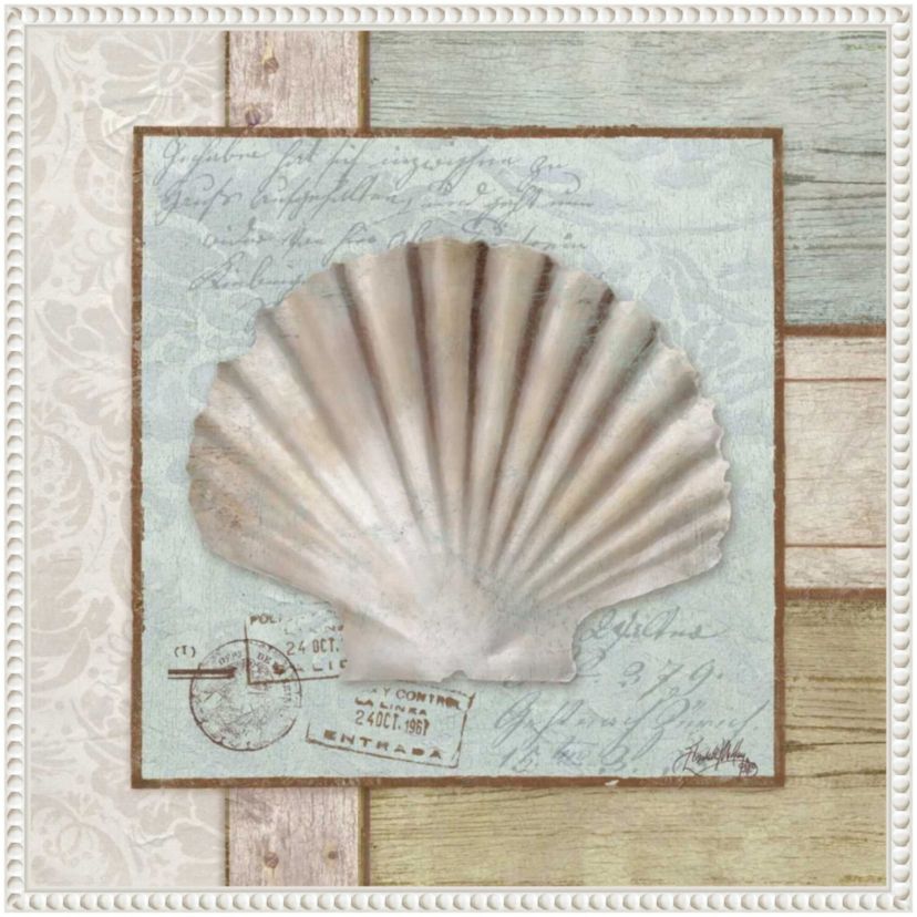 Traveling By Sea I Framed Canvas Wall Art Print