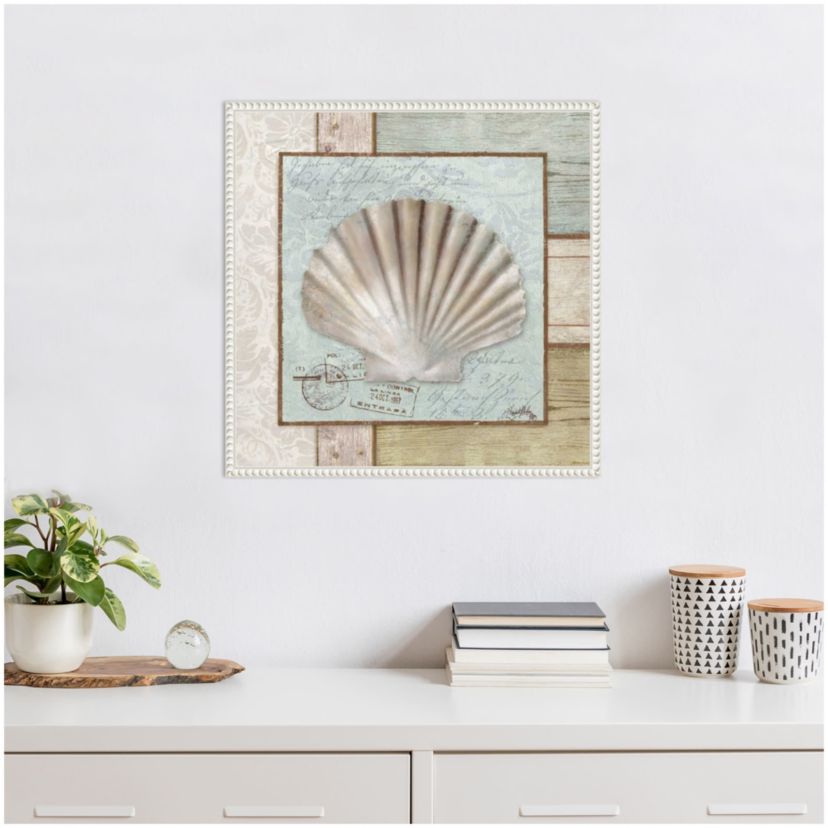 Traveling By Sea I Framed Canvas Wall Art Print